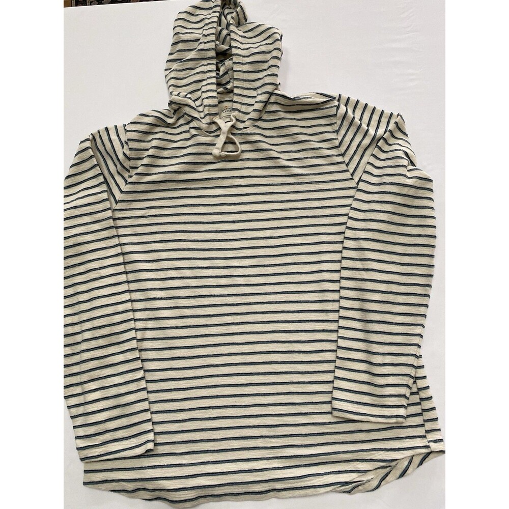Marine Layer Playa Hoodie XL Striped Coastal Grandma Pullover Beach Sweatshirt - Picture 1 of 7